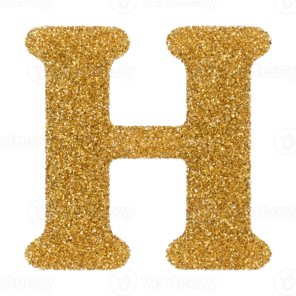 3D Font Letter H uppercase png