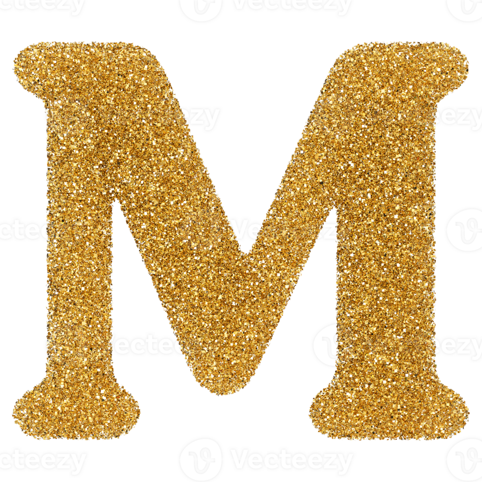 3D Font Letter M uppercase png