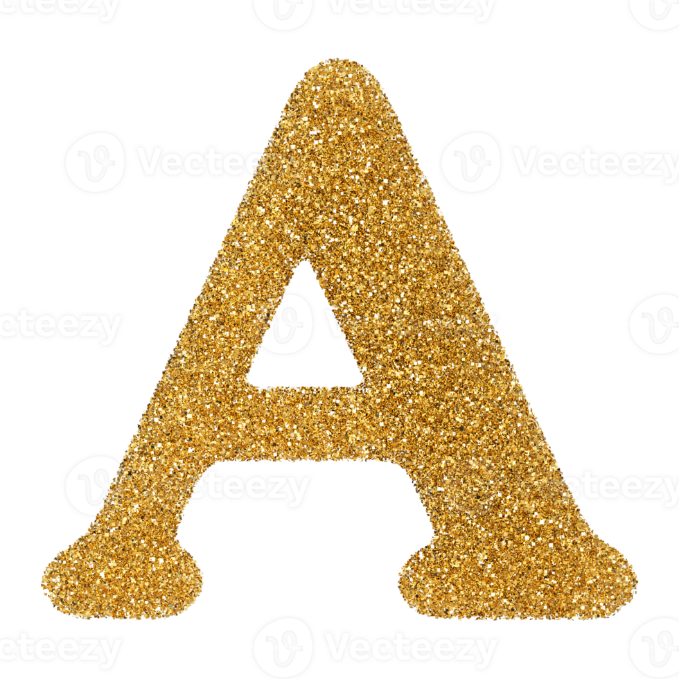 3D Font Letter A uppercase png