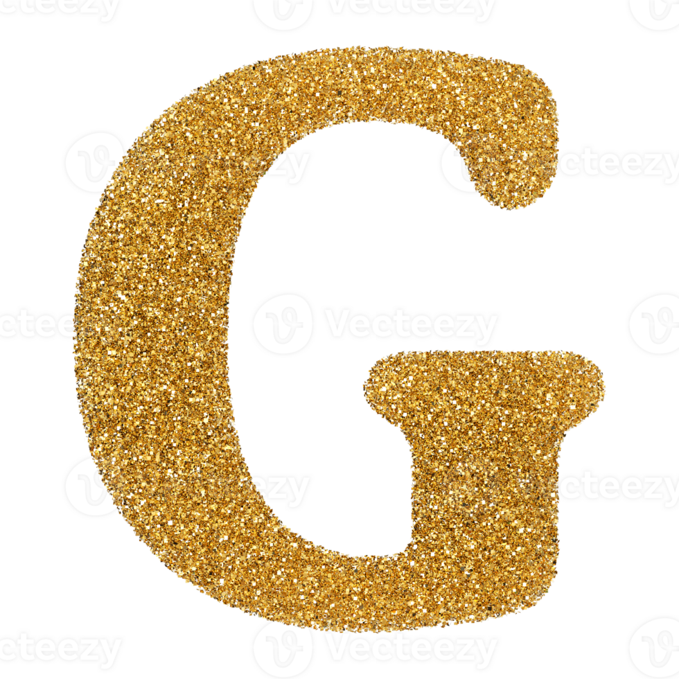 3D Font Letter G uppercase png
