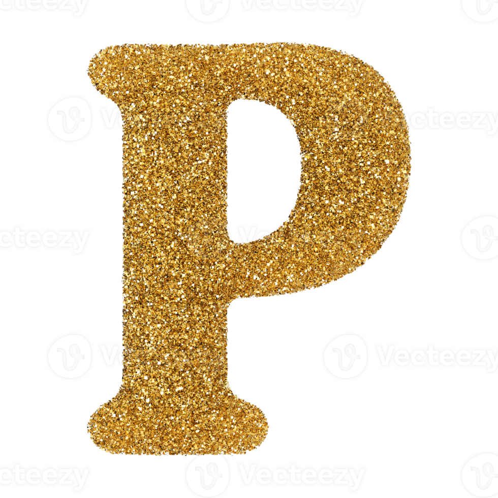 3D Font Letter P uppercase png