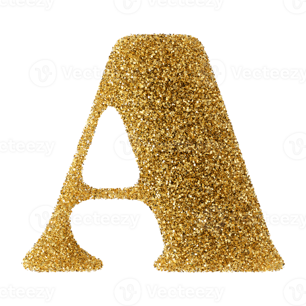 3D Font Letter A uppercase png