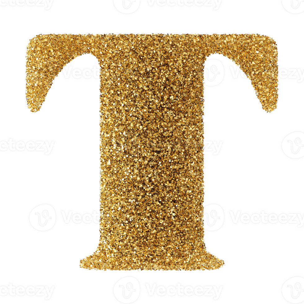 3D Font Letter T uppercase png