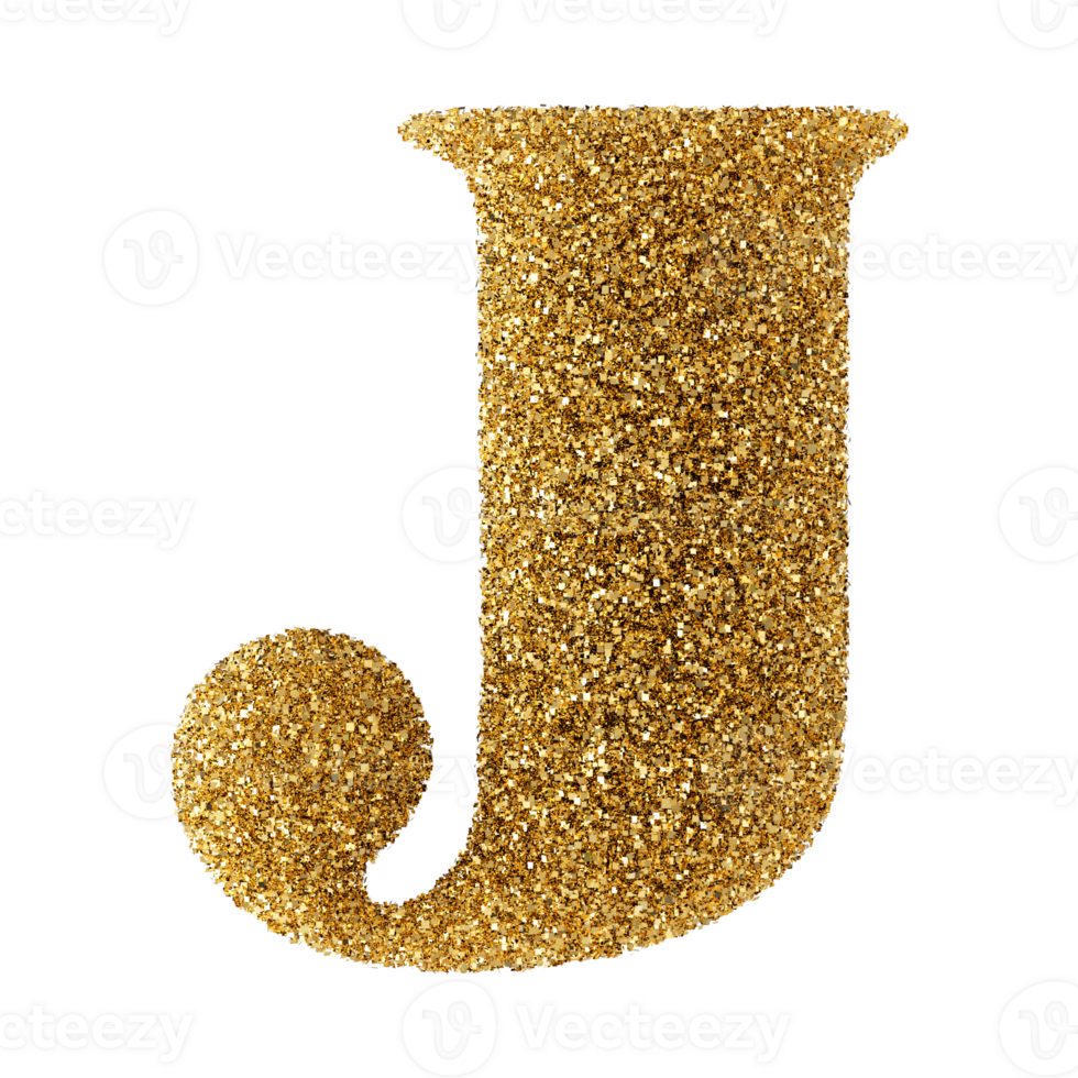 3D Font Letter J uppercase png