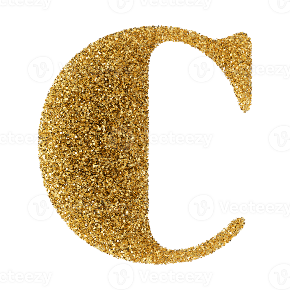 3D Font Letter C uppercase png