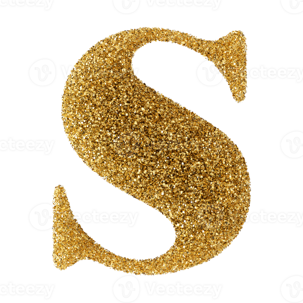 3D Font Letter S uppercase png