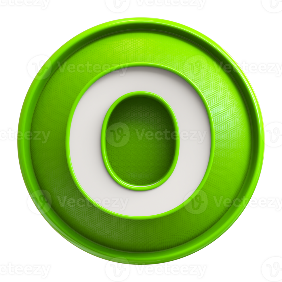 Icon 3D Font Letter O uppercase png