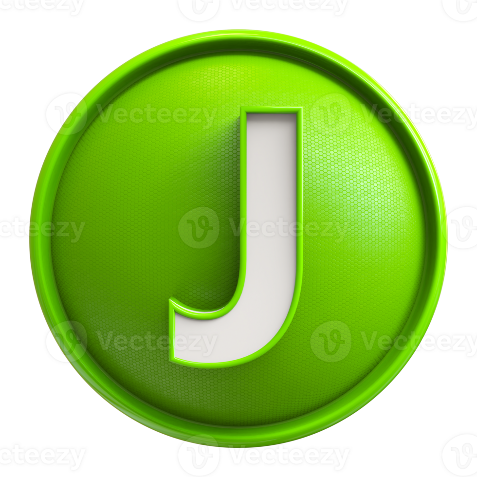 Icon 3D Font Letter J uppercase png