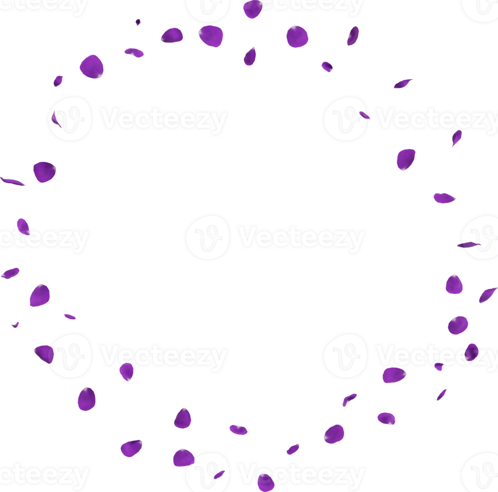 violet flower petals png
