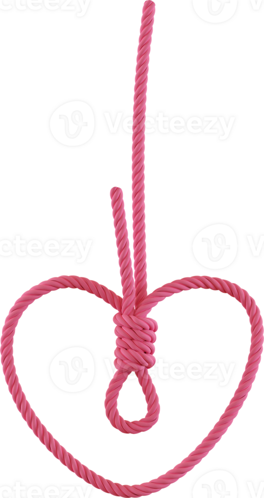 rope in heart shape png