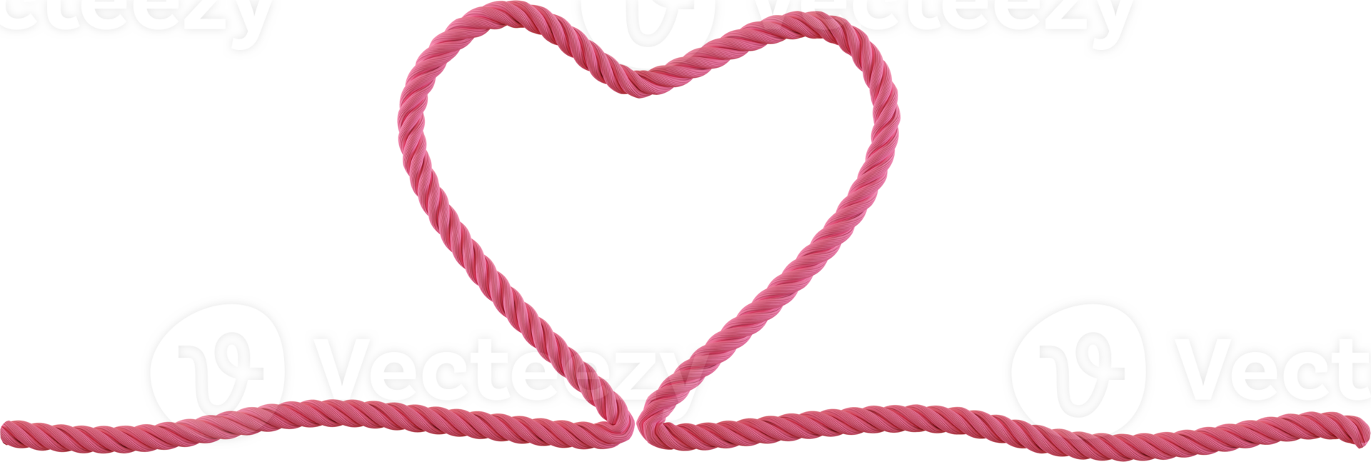 rope in heart shape png