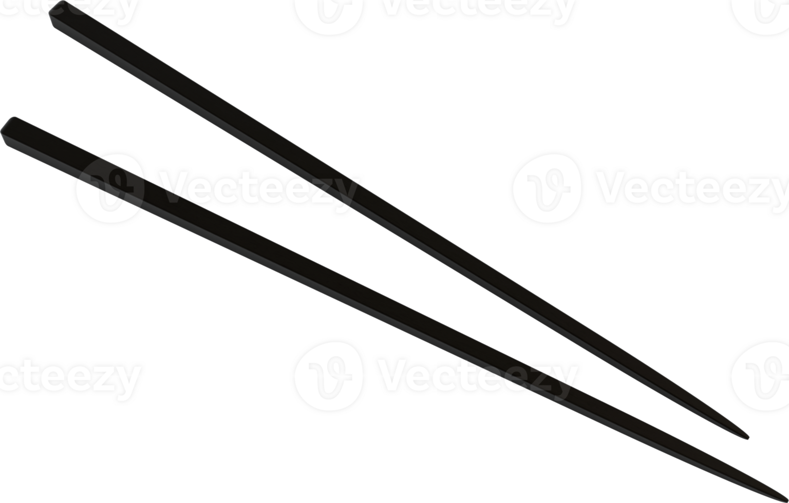 black wooden chopsticks png