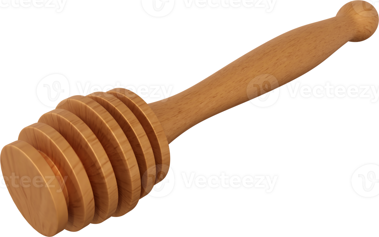 wooden honey spoon png
