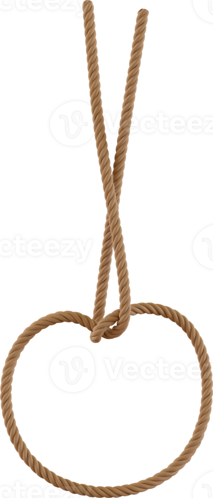 overhand knot rope png