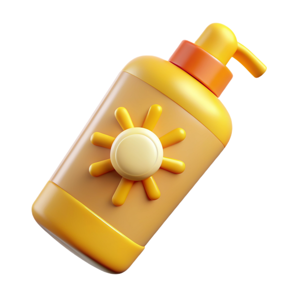 Sun Cream 3d Concept png