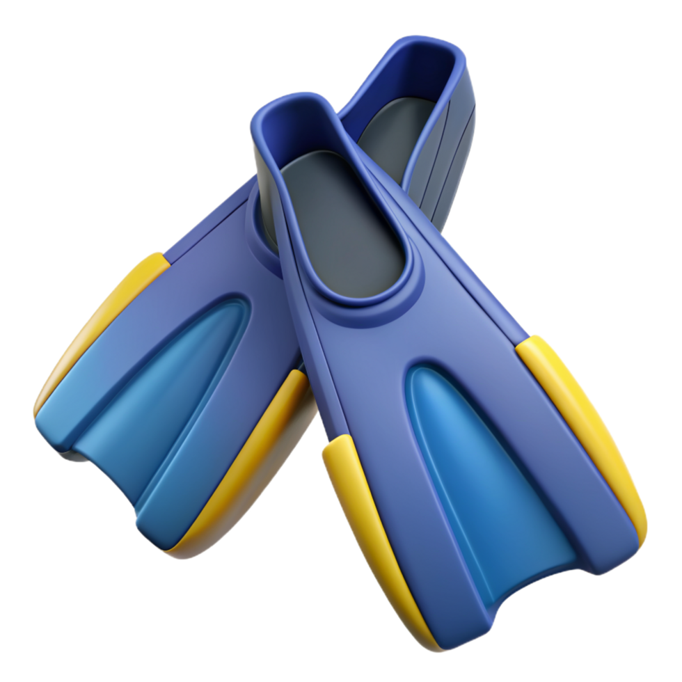 Diving Fins 3d Render png