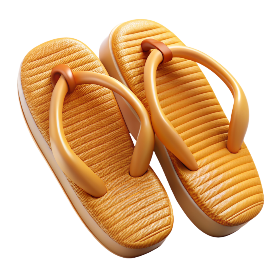 Straw Flip Flops 3d Item png