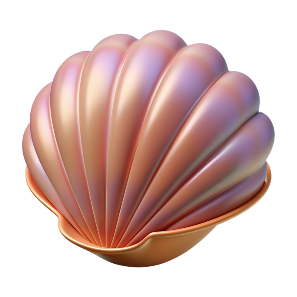 Scallop Seashell 3d Object 46647359 PNG