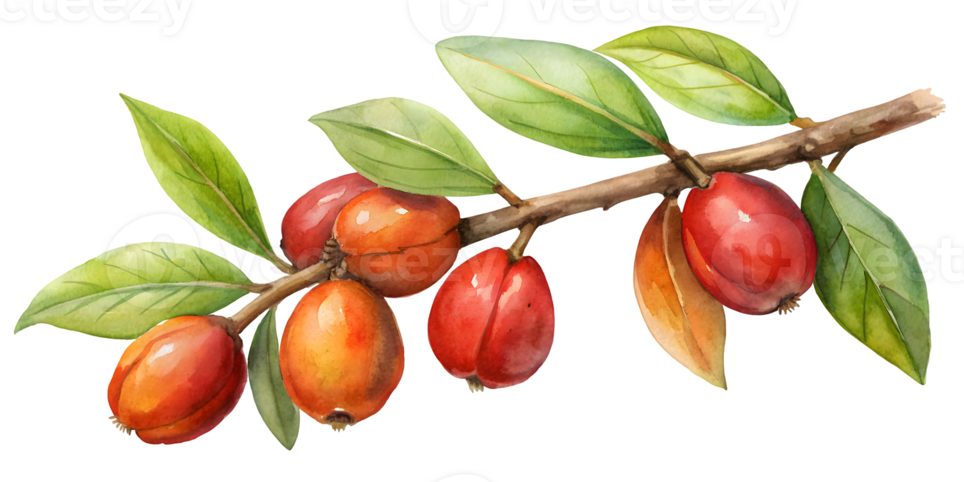 Branch with Canistel - Isolated on Transparent Background png