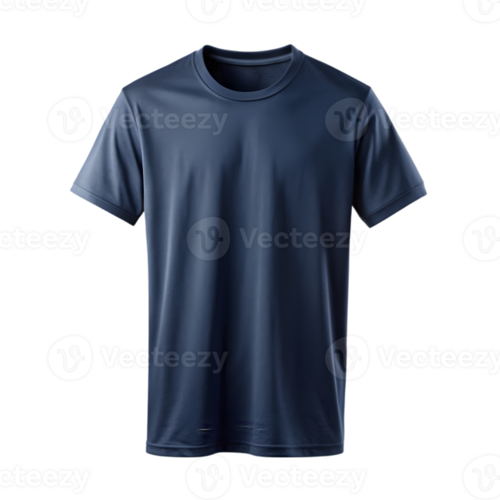Navy tshirt - Isolated on Transparent Background png