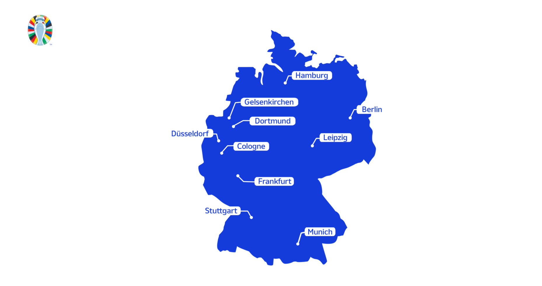 Map of Germany with Ten Cities png
