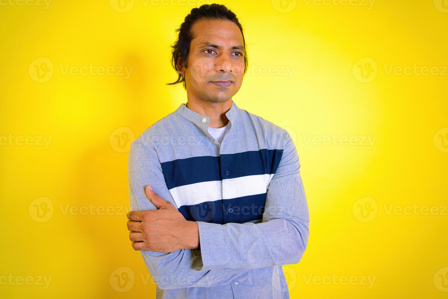Young man in thoughtful process photo