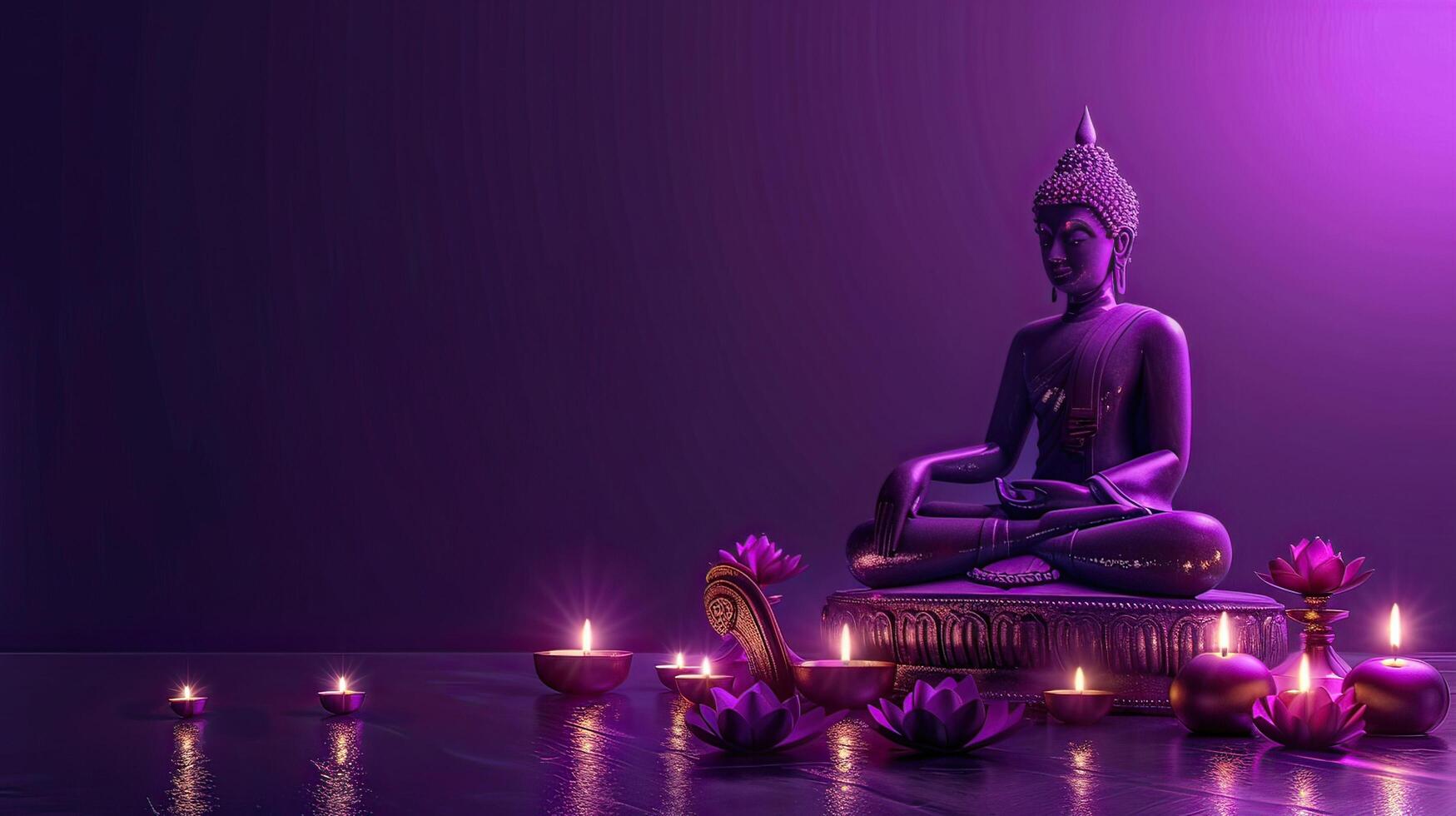 buddha statue in temple photo