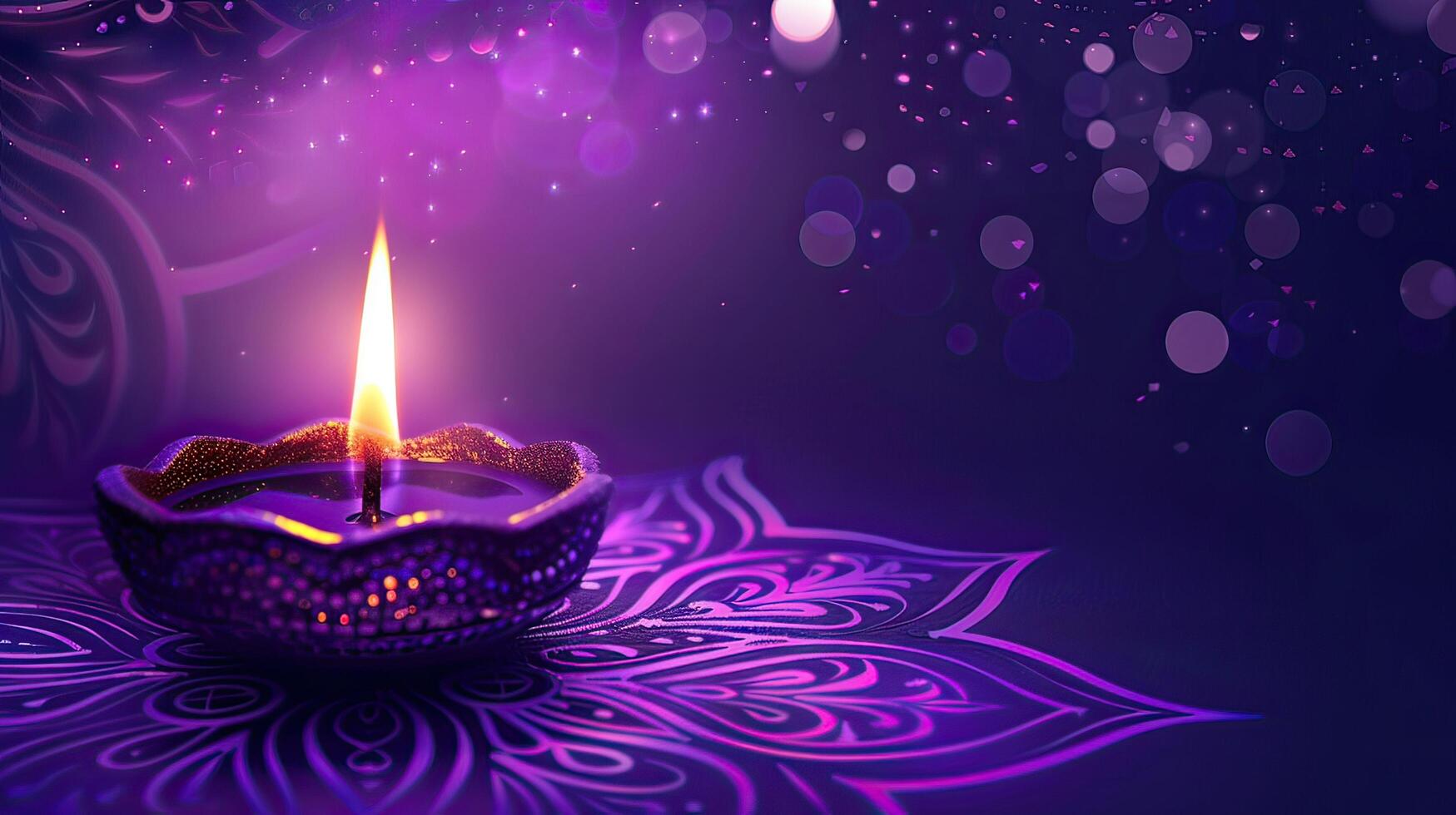candle of vesak day photo