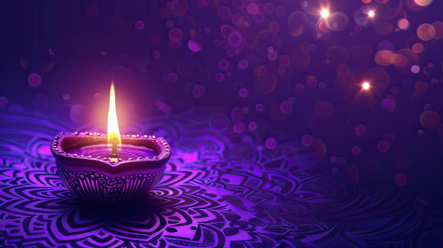 candle of vesak day photo