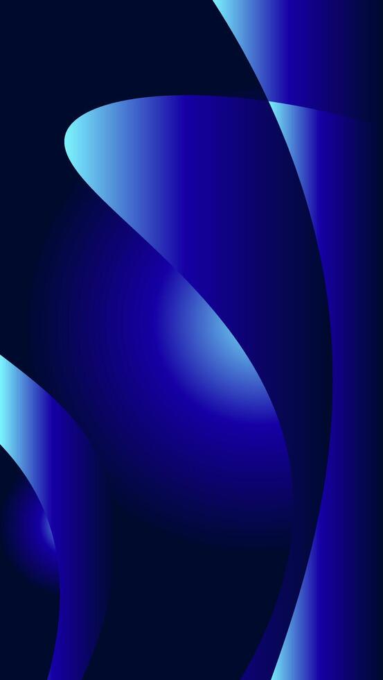 Glowing blue gradient dark background vector