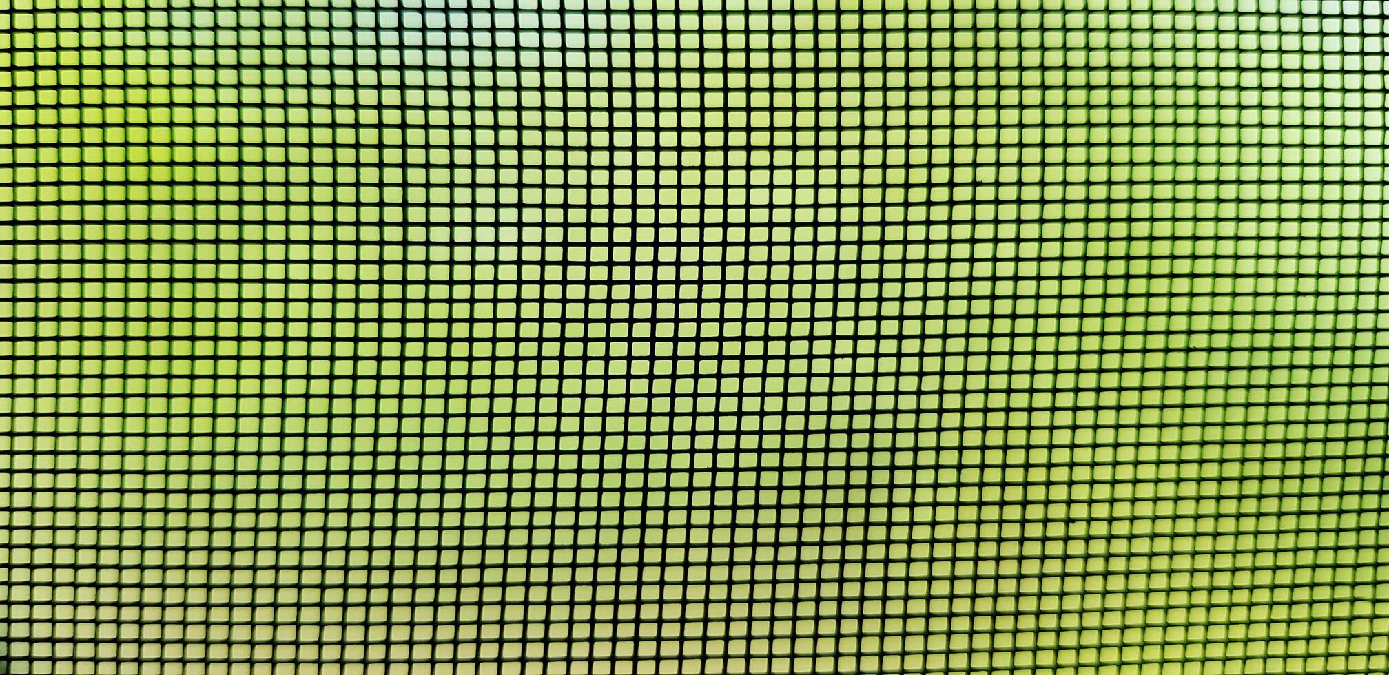 Black net with green blurred background. Pattern seamless of line wallpaper and square shape. photo