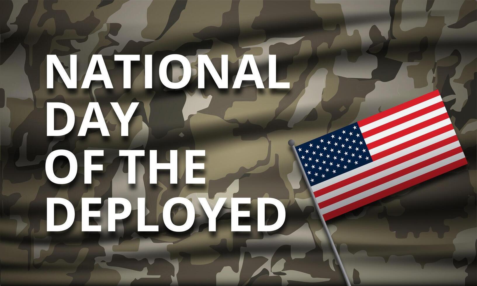 National Day Of The Deployed background illustration vector