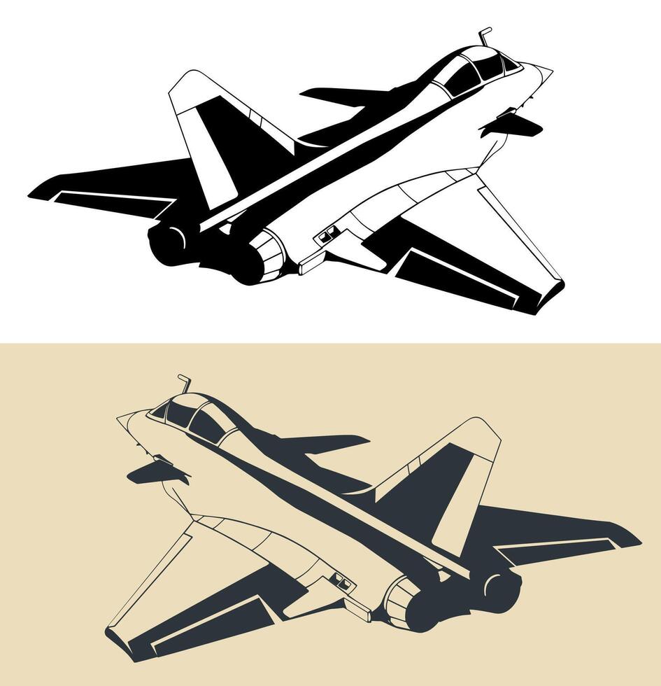 Eurofighter Typhoon illustrations vector