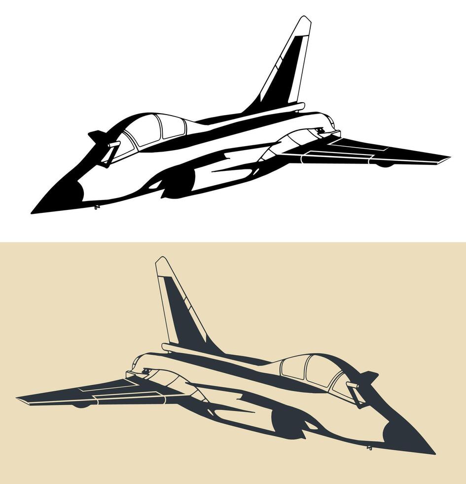 Eurofighter Typhoon illustrations vector