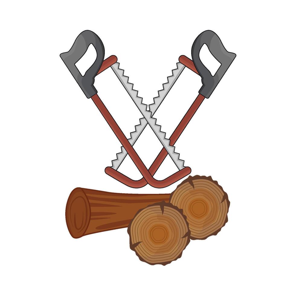 illustration of hacksaw vector