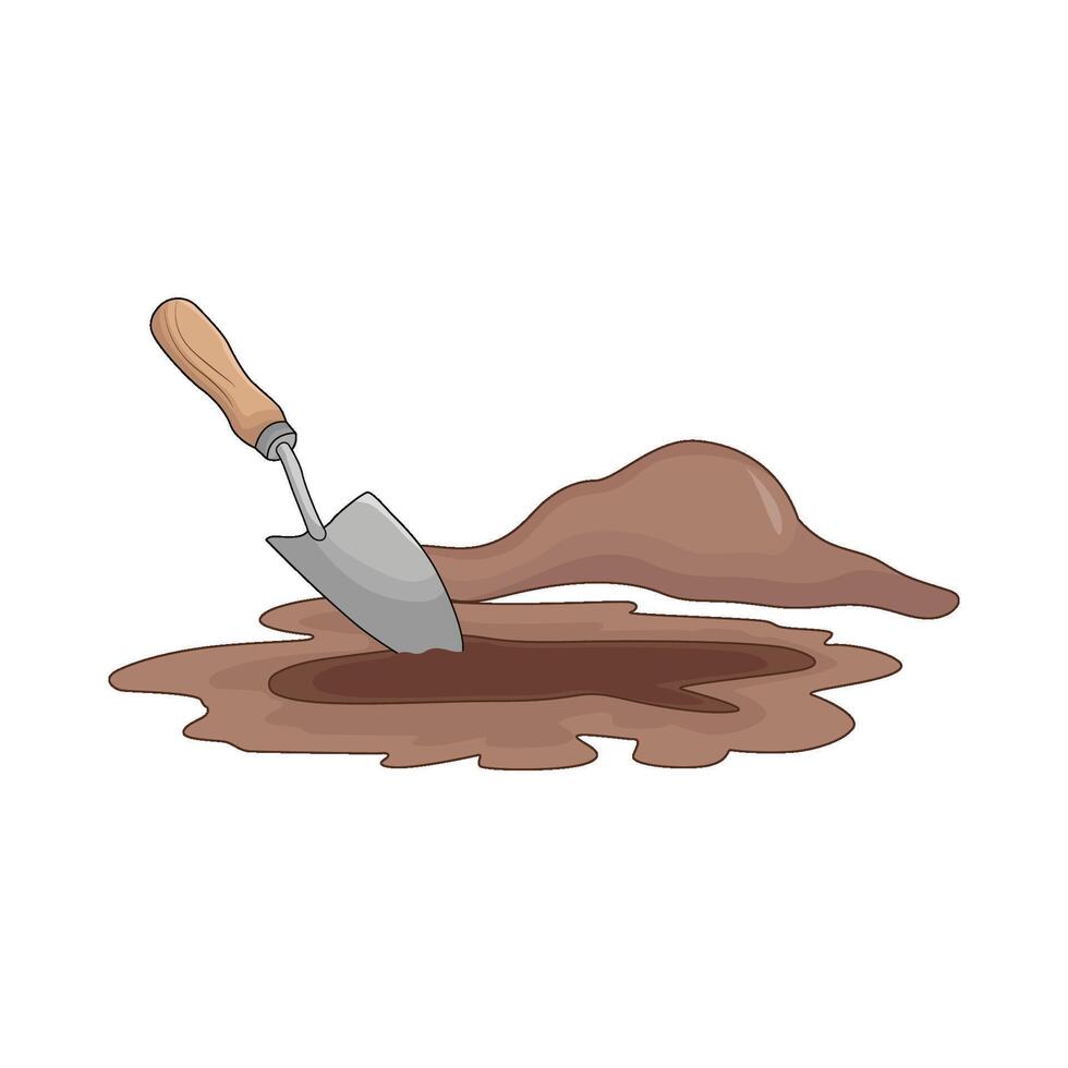 illustration of digging vector