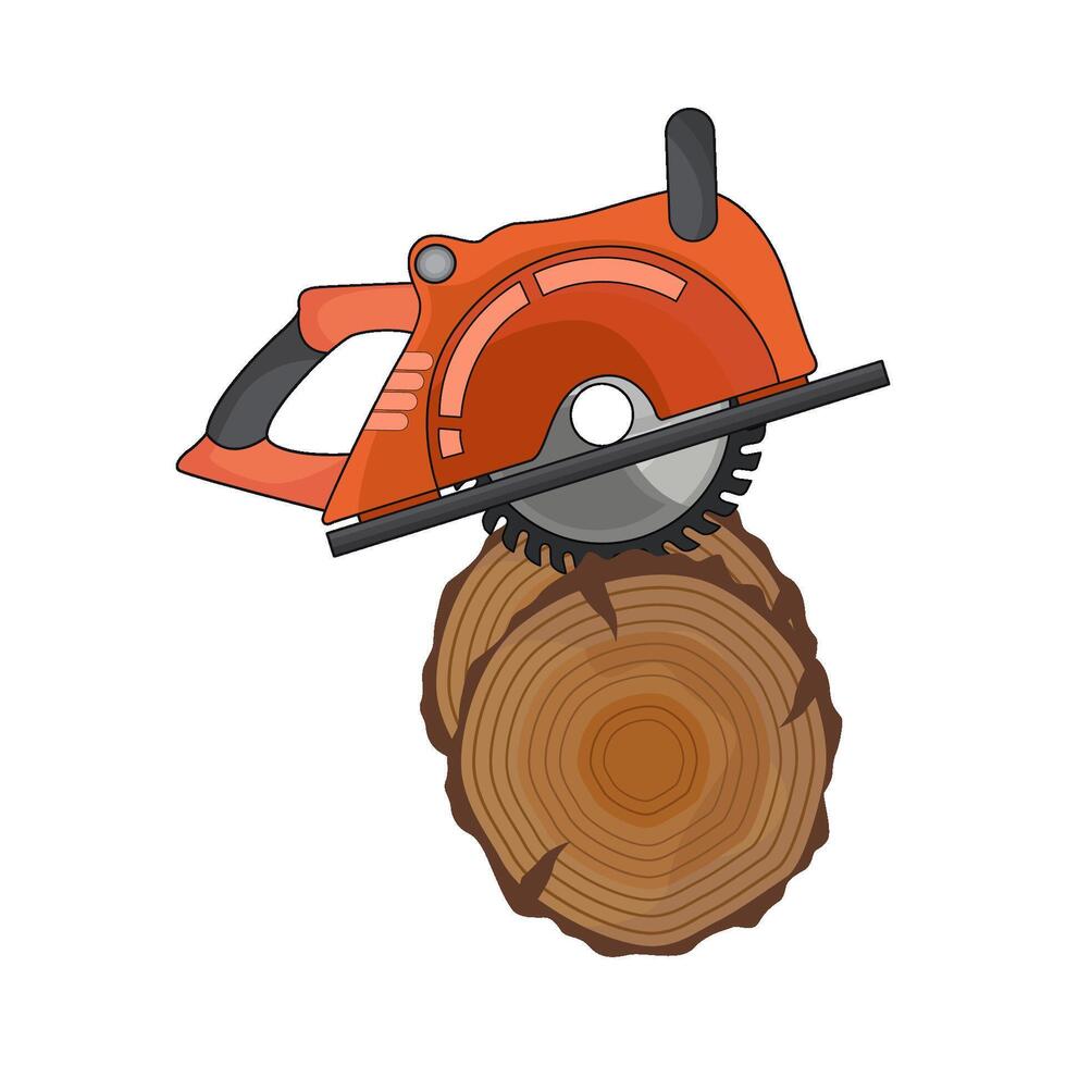 illustration of circular saw vector
