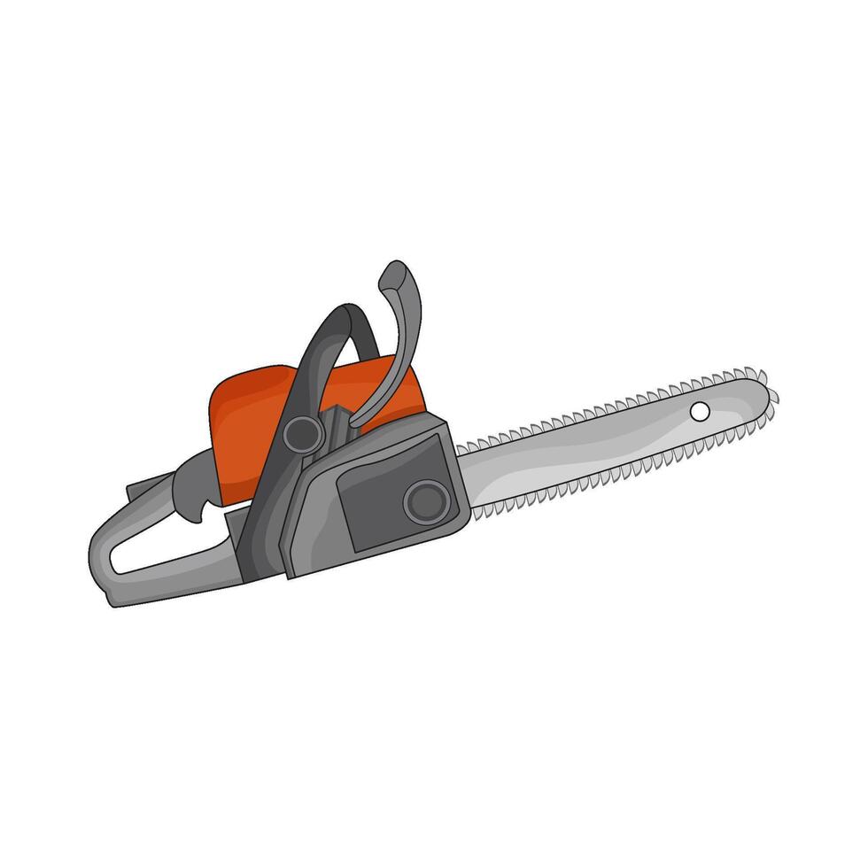 illustration of chainsaw vector