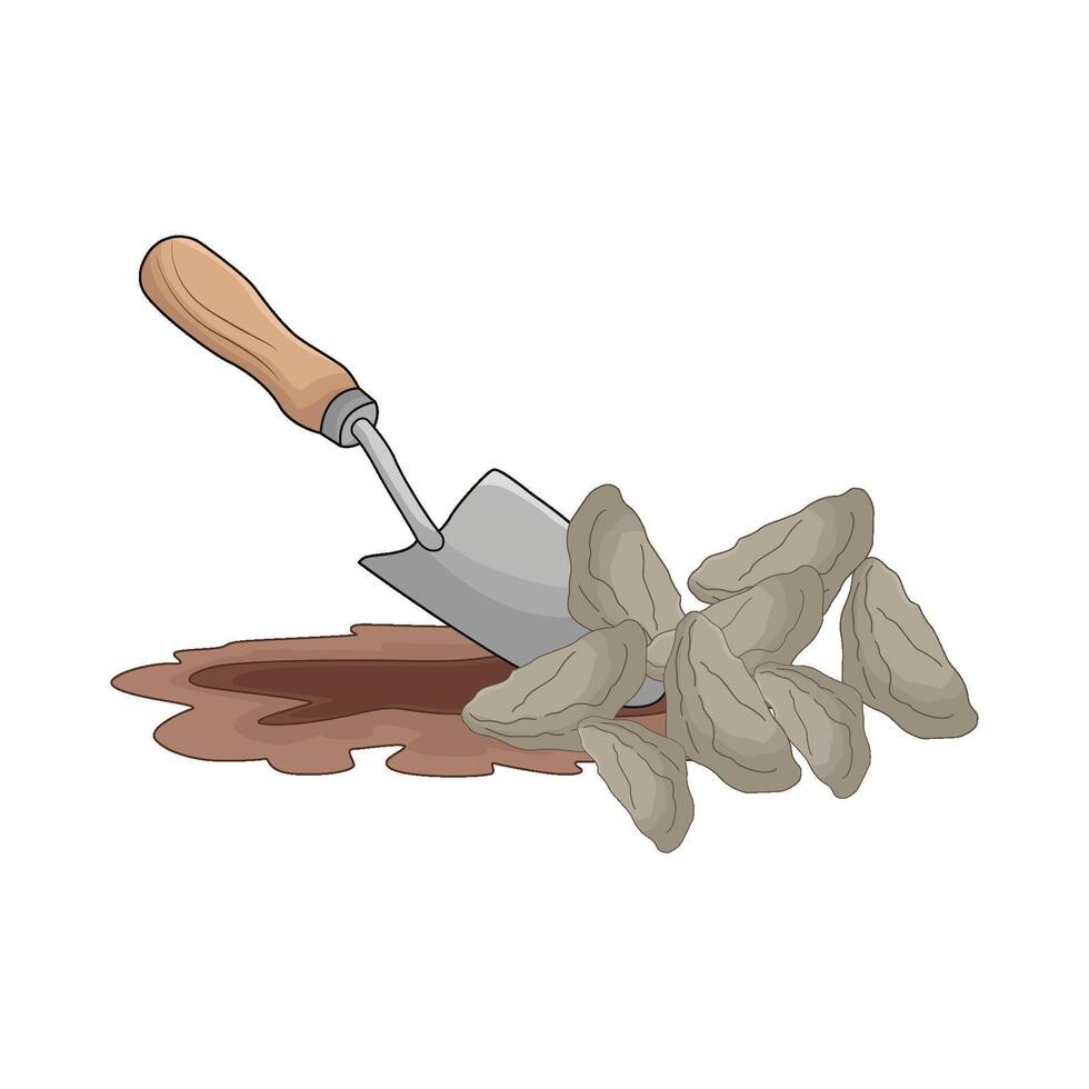 illustration of garden shovel vector