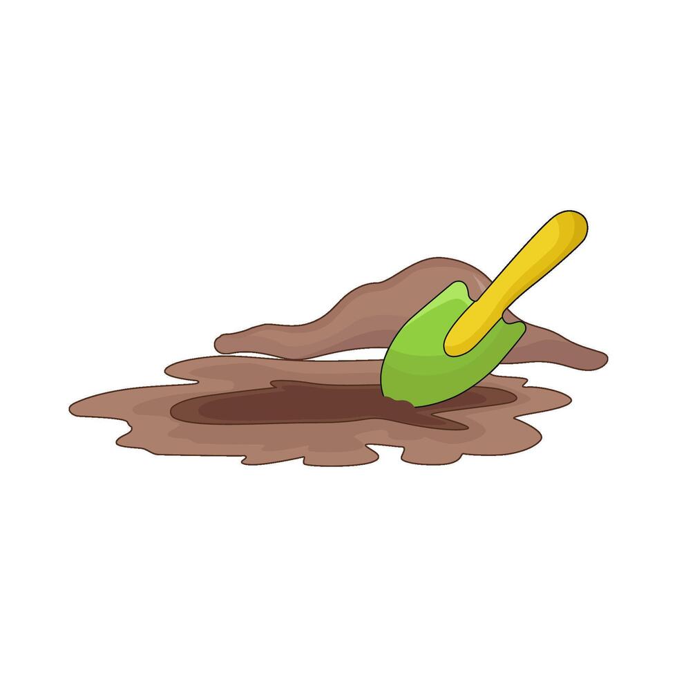 illustration of garden shovel vector