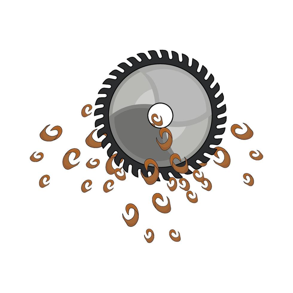 illustration of saw blade vector