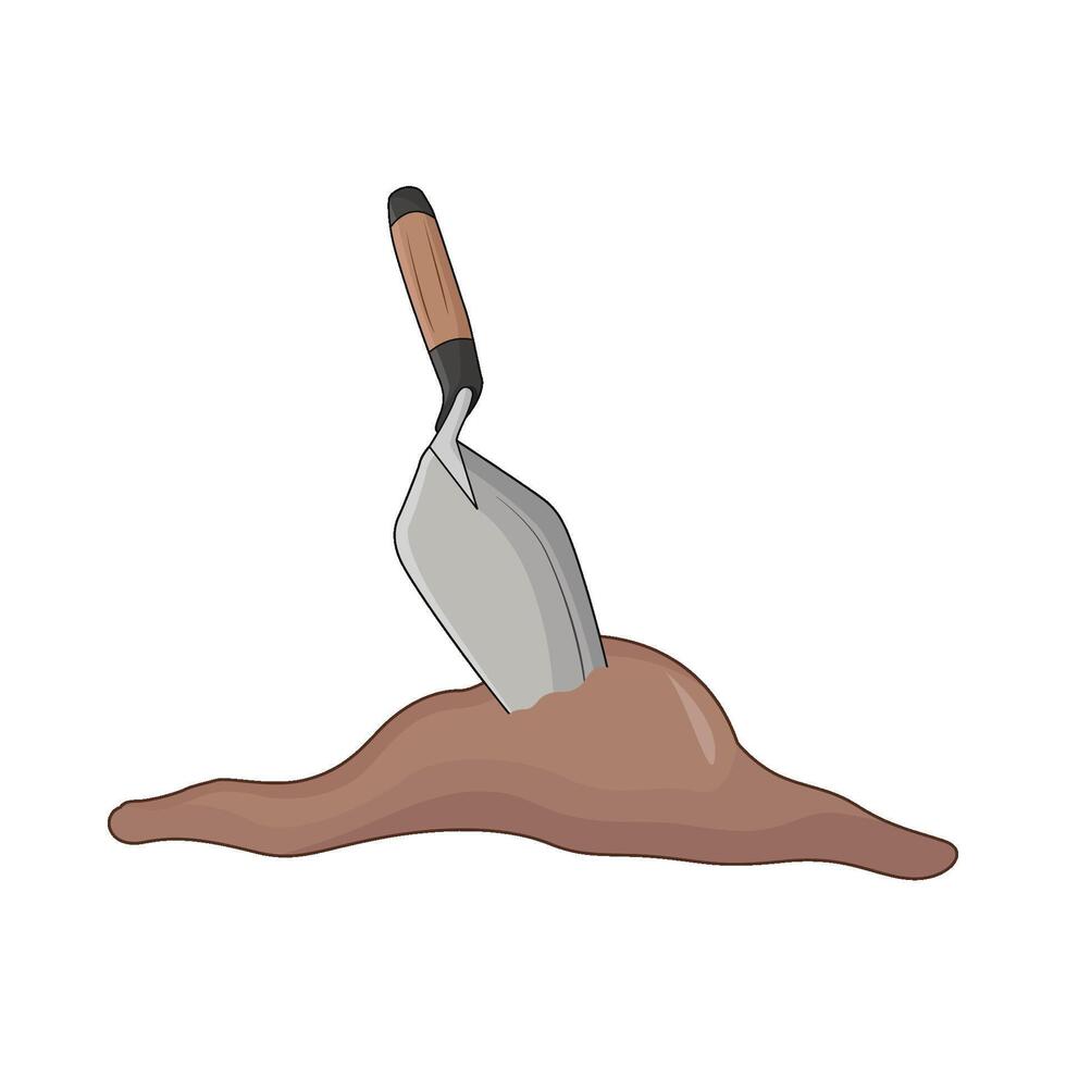 illustration of trowel vector