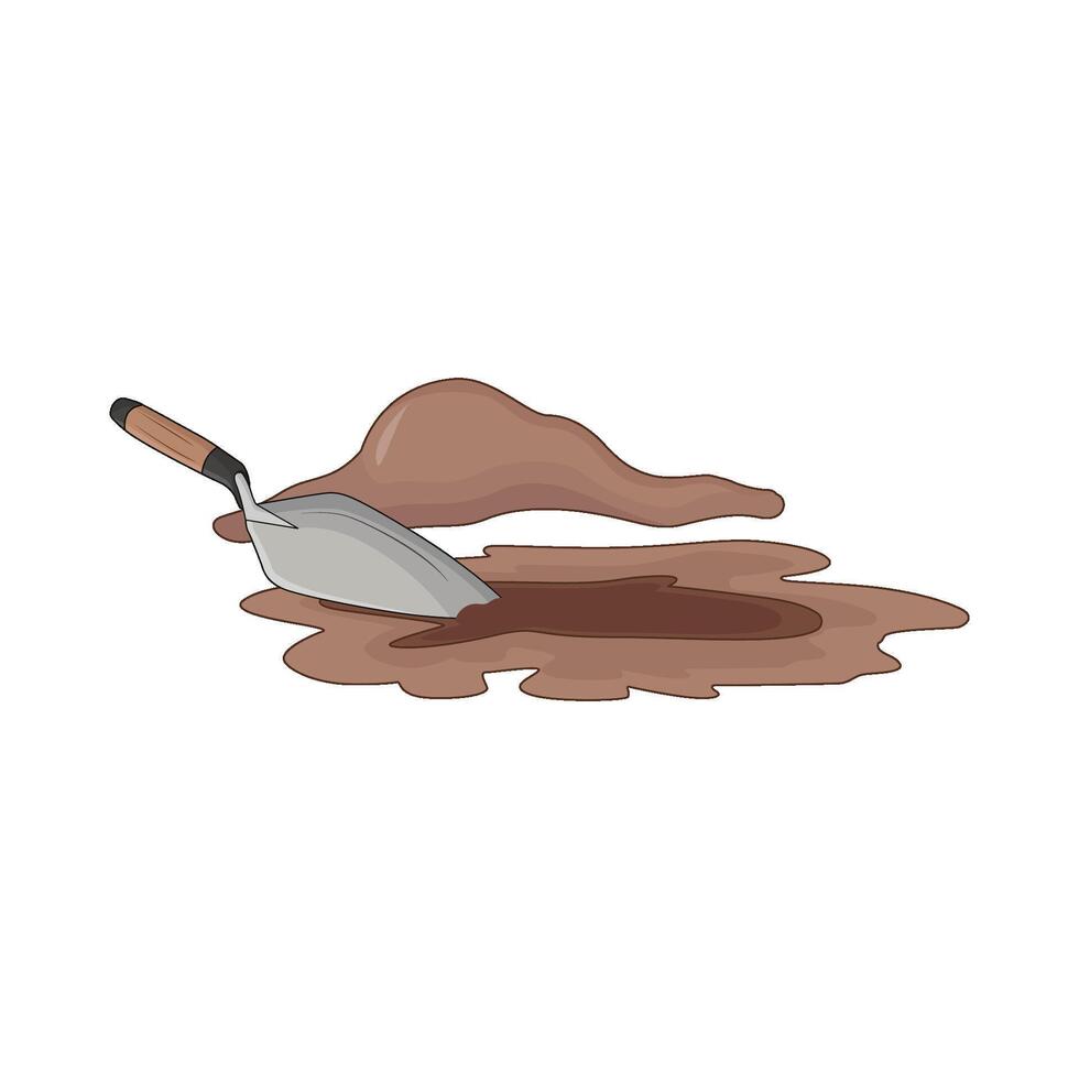 illustration of trowel vector