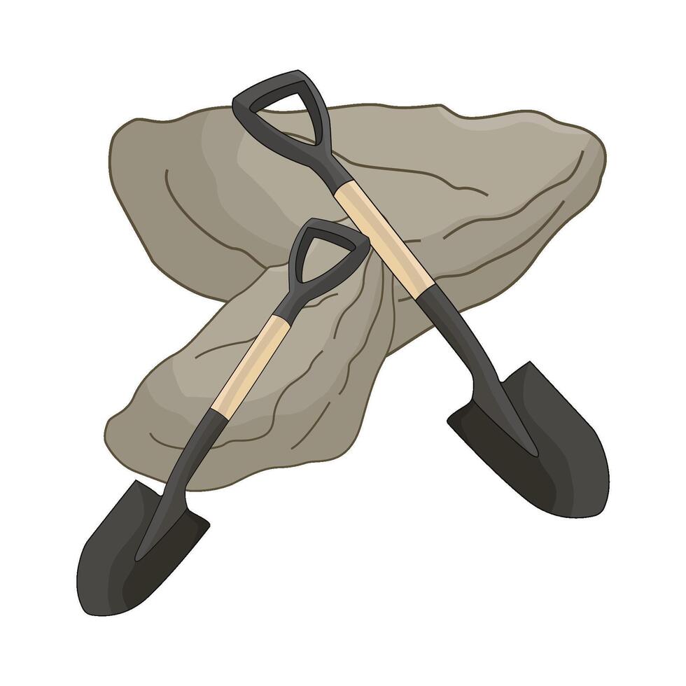 illustration of shovel vector