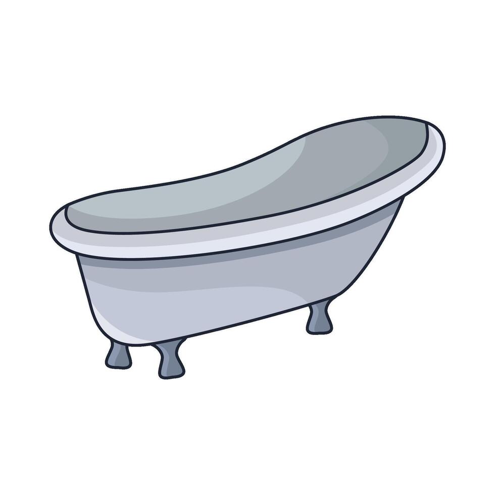 illustration of bathtub vector