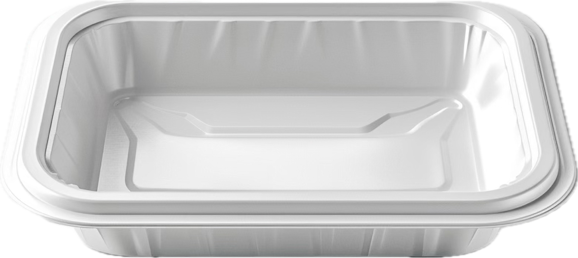 Empty Rectangular Plastic Food Container. png