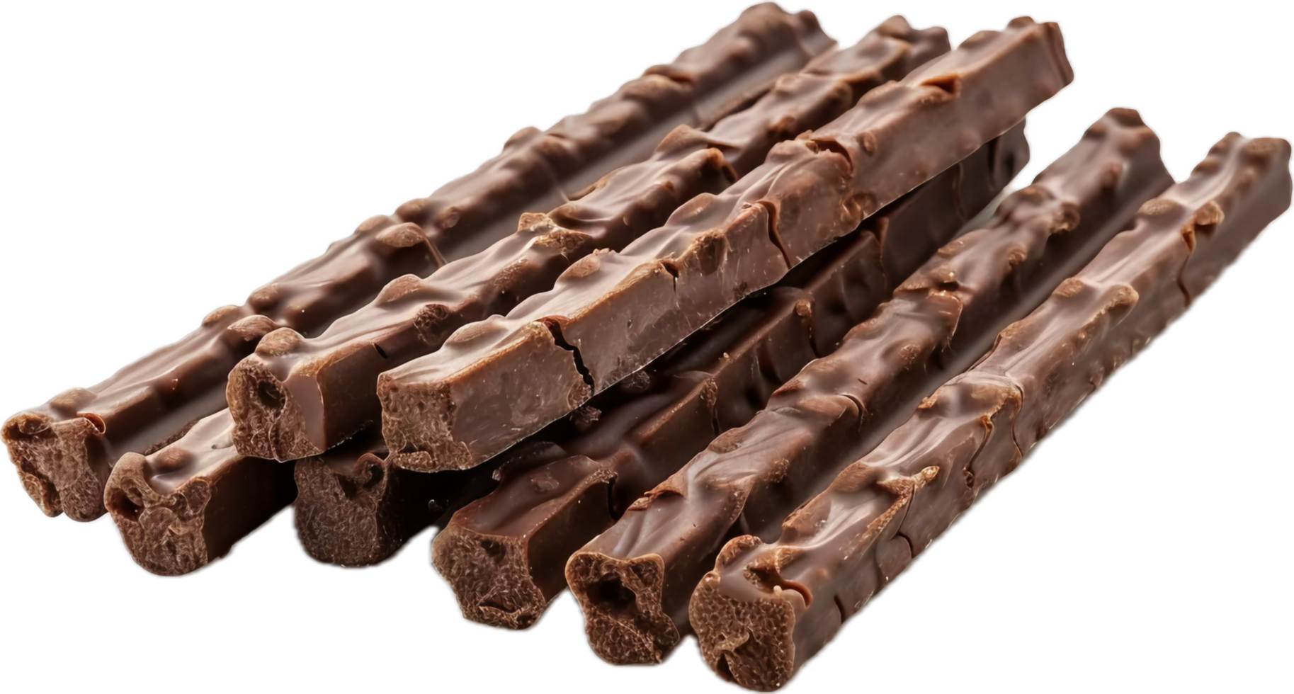 Stack of Chocolate Wafer Sticks. png