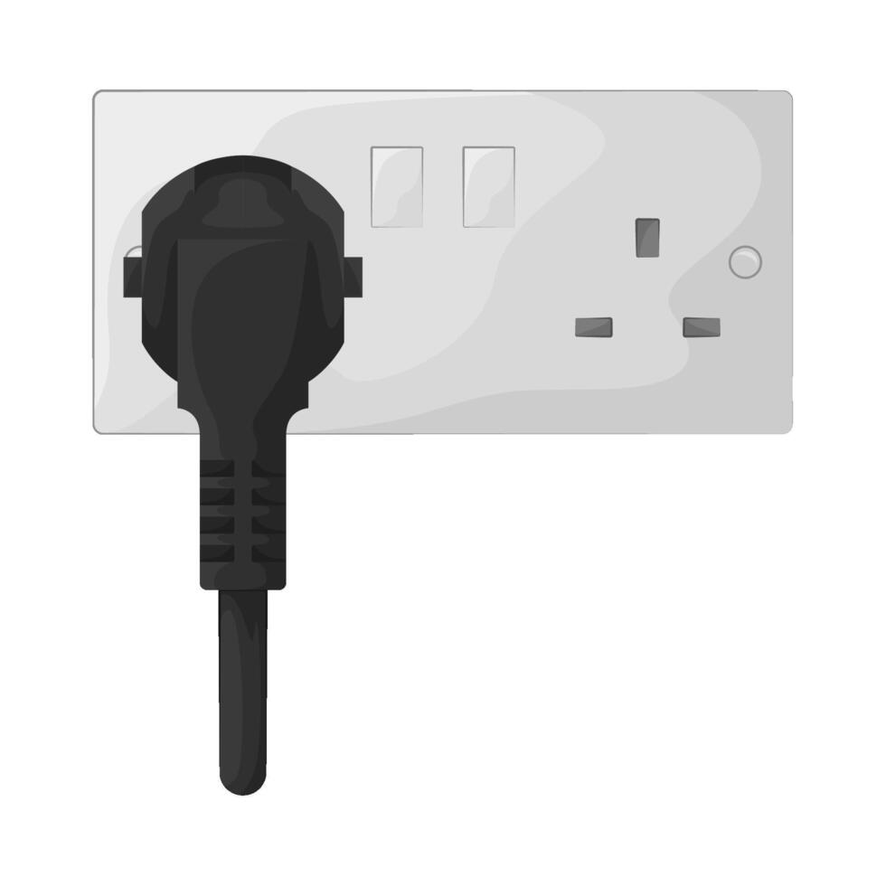illustration of plug in vector