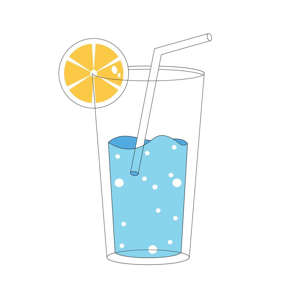 Assortment of hand drawn cocktails on white vector
