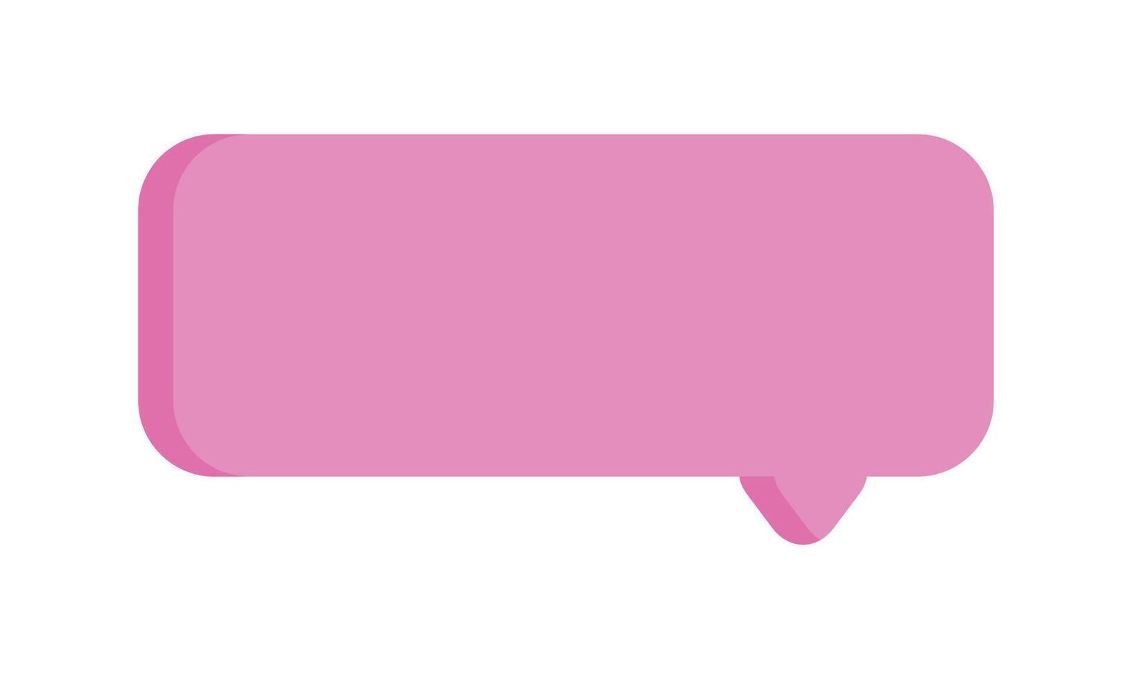 hand drawn speech bubble on white background vector